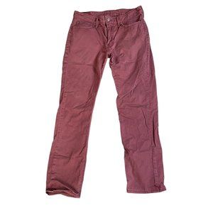 Levis 511 Commuter Cyclist Jeans  Reenforced Crotch Rare Maroon Mens 32 x 30